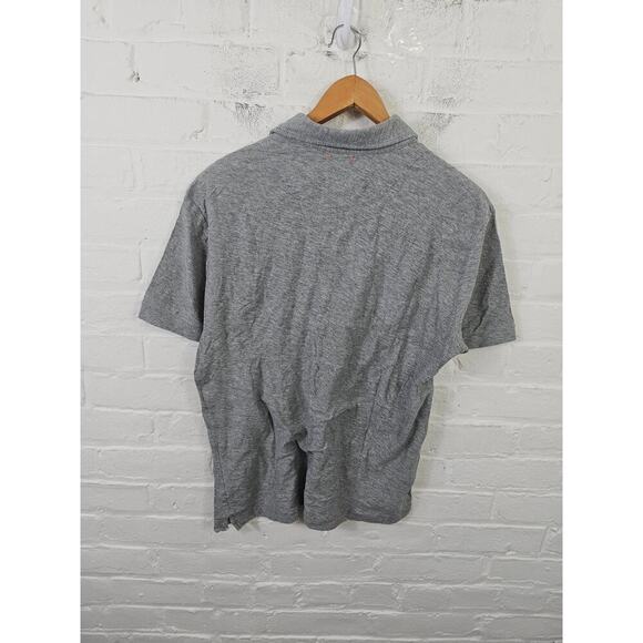 Jack Spade Women's Collared Neck Polo Shirt Short Sleeve Gray Size Medium - Picture 2 of 4